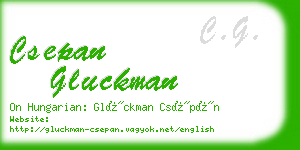 csepan gluckman business card